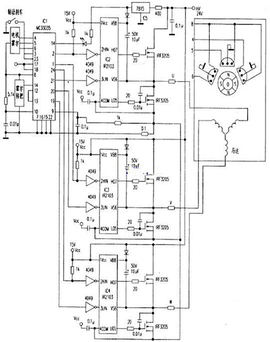 電動(dòng)車(chē)控制器電路圖
